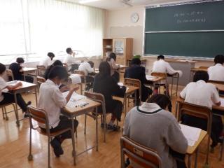 写真：漢検の様子1