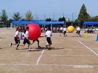 写真：体育大会予行練習の様子2