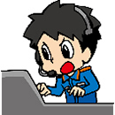 イラスト：救急安心センターのオペレーター