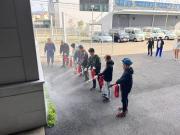 写真：初期消火訓練