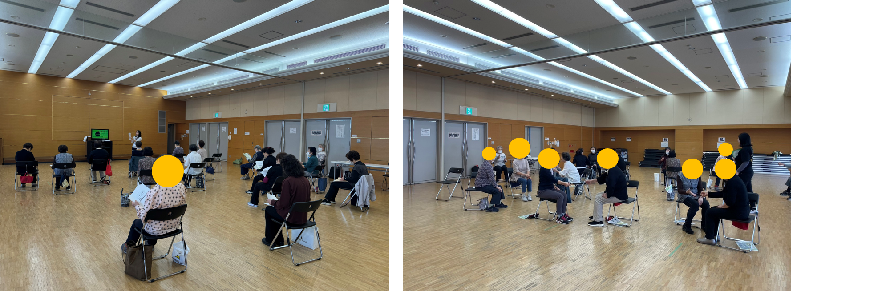 10月30日ミニ講義・コーディネーション運動の様子
