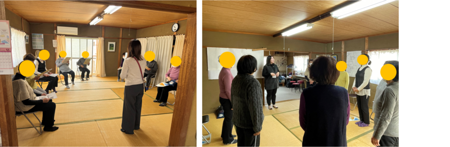 11月22日ミニ講義・コーディネーション運動の様子