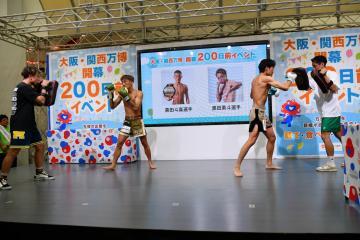 写真：黒田斗真選手・黒田勇斗選手　パフォーマンス
