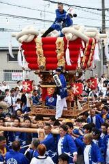 写真：水越の布団太鼓
