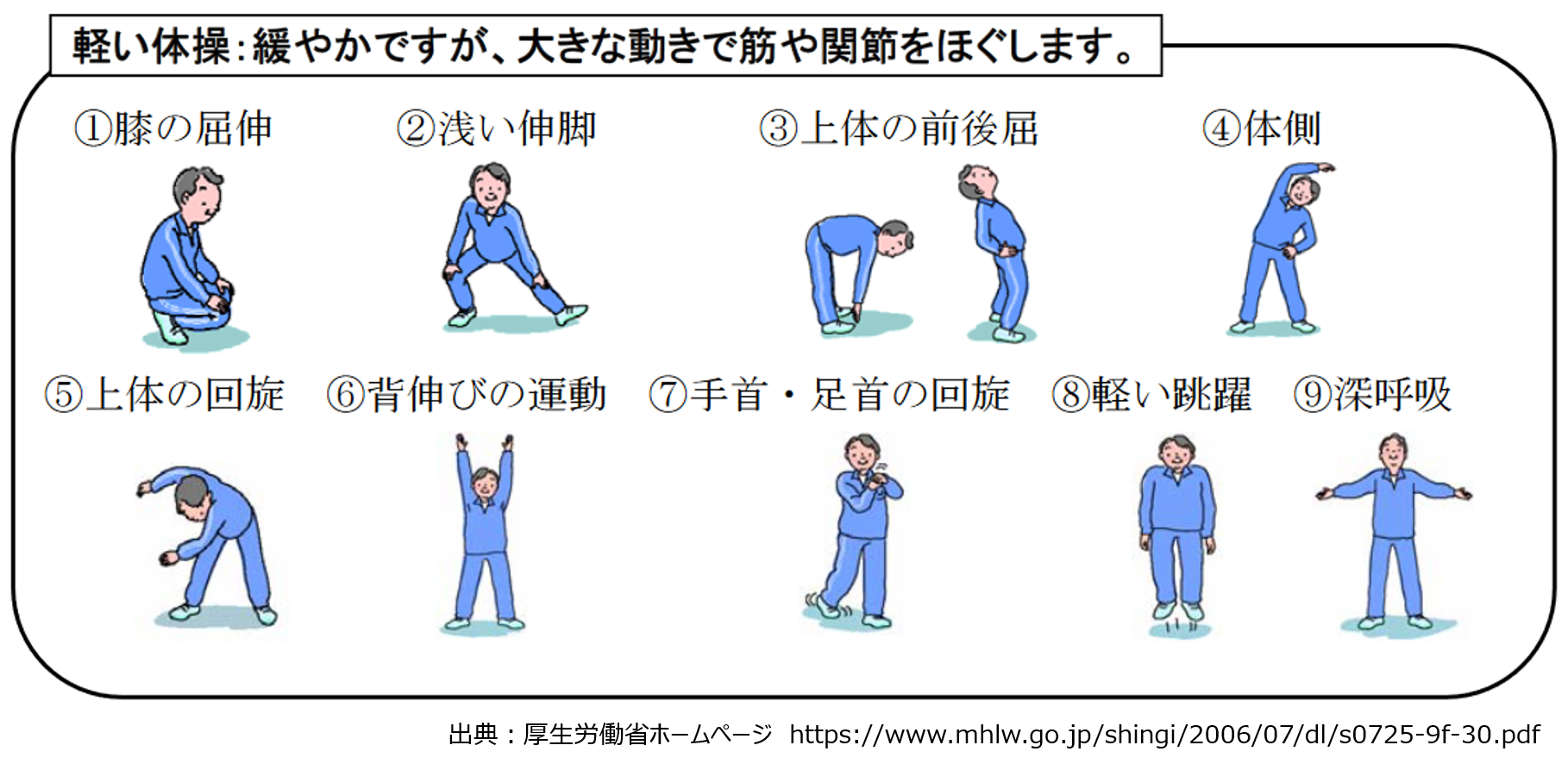 準備・整理体操