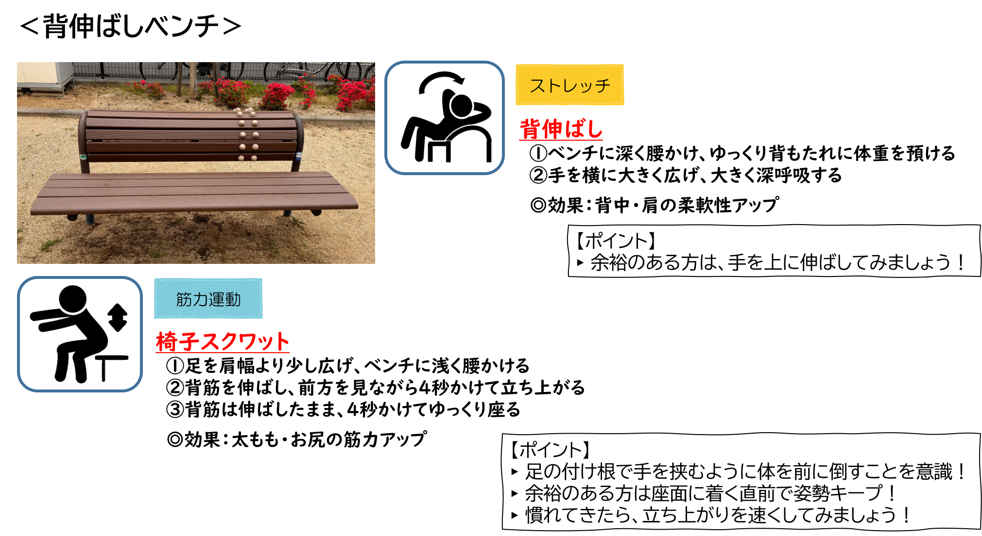 背伸ばしベンチ