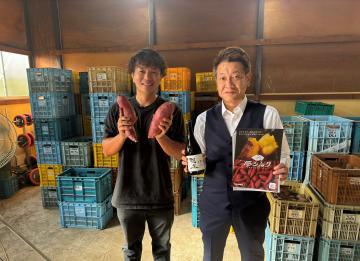 写真：渡邊博文さんと大松市長
