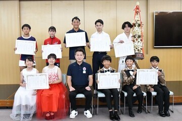 写真：大松市長　イベントでの様子　9月26日