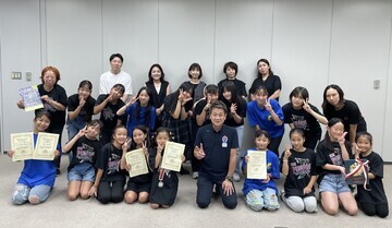 写真：大松市長　イベントでの様子　8月20日