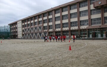 写真：運動場での様子