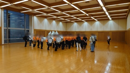 写真：吹奏楽部マーチング1