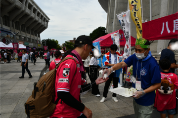 写真：枝豆配布