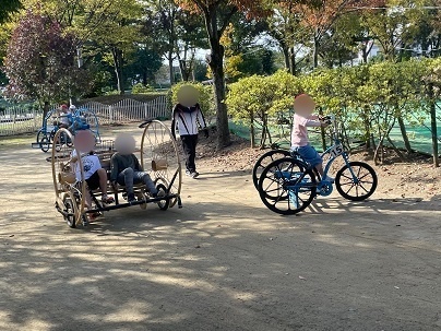 写真：自転車体験