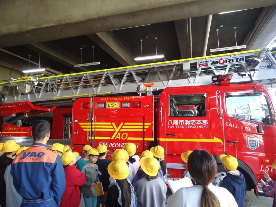 写真：消防車