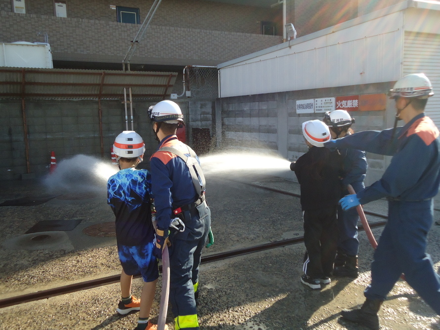 写真：放水