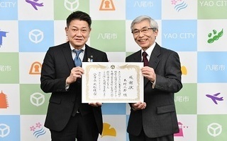 写真：大松市長　イベントでの様子4