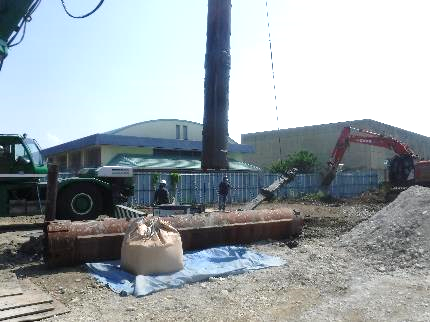 杭解体工事の様子02