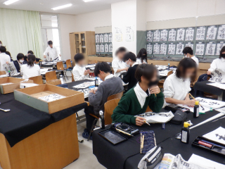 写真：書写の授業2