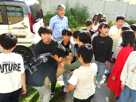 5年生・お米のお届け01