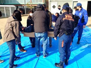 写真：高安地区消防訓練1