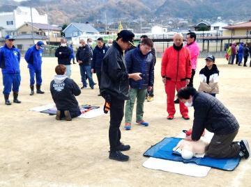 写真：高安地区消防訓練2