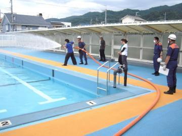 写真：放水訓練2