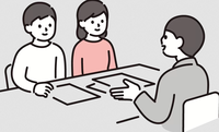 イラスト：相談する人