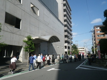 写真：避難訓練の様子