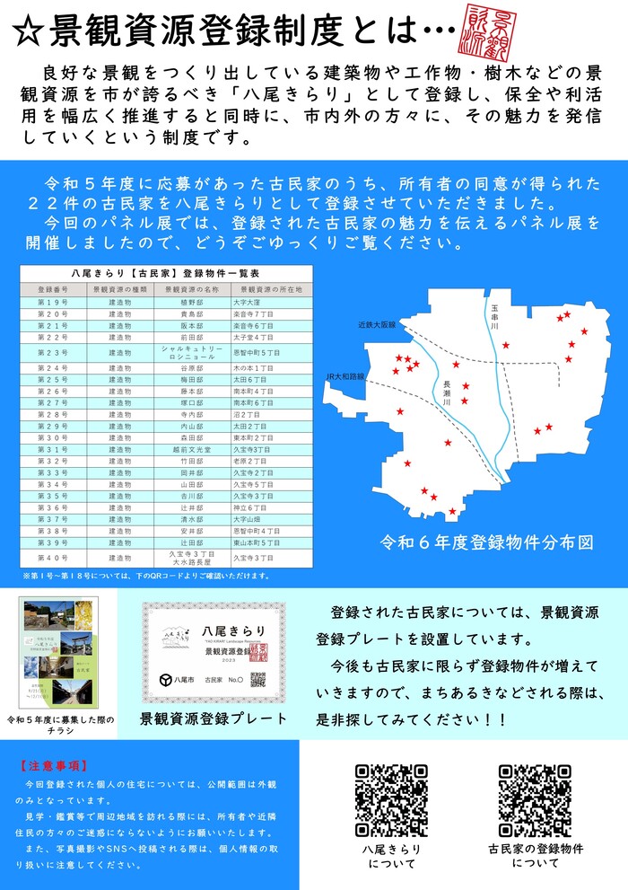 R7景観パネル展チラシ（裏面）