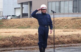大松市長が開会式で挨拶をしています