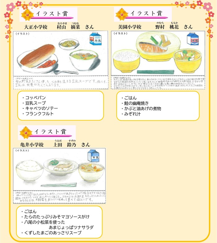 イラスト賞の作品