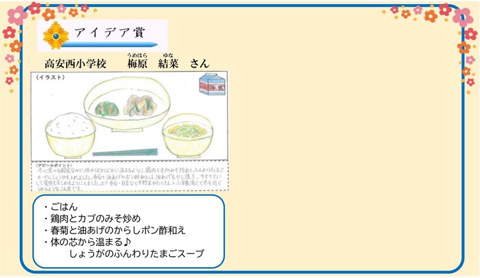 アイデア賞の作品