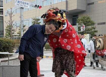 写真：大松市長　イベントでの様子3