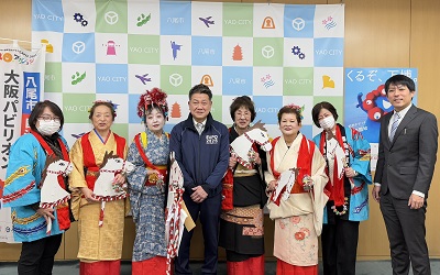 写真：大松市長　イベントでの様子1