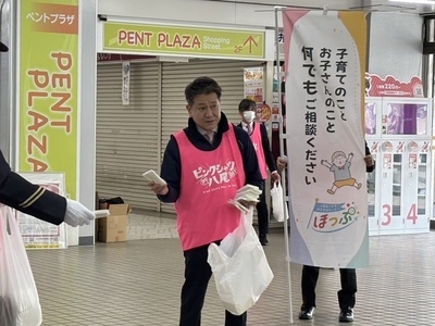 写真：大松市長　イベントでの様子4
