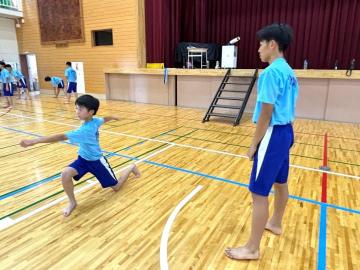 写真：男子の演技の練習3