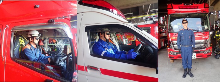 職員のサングラス着用