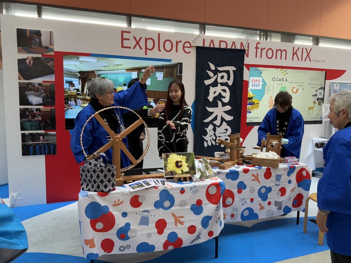 写真：河内木綿藍染保存会ブース