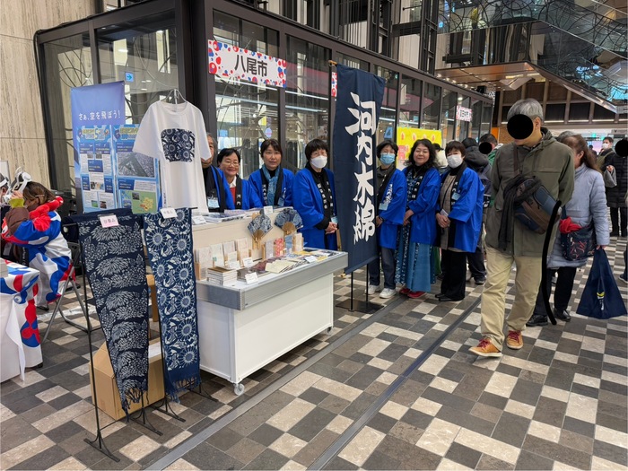 写真：河内木綿藍染保存会ブース