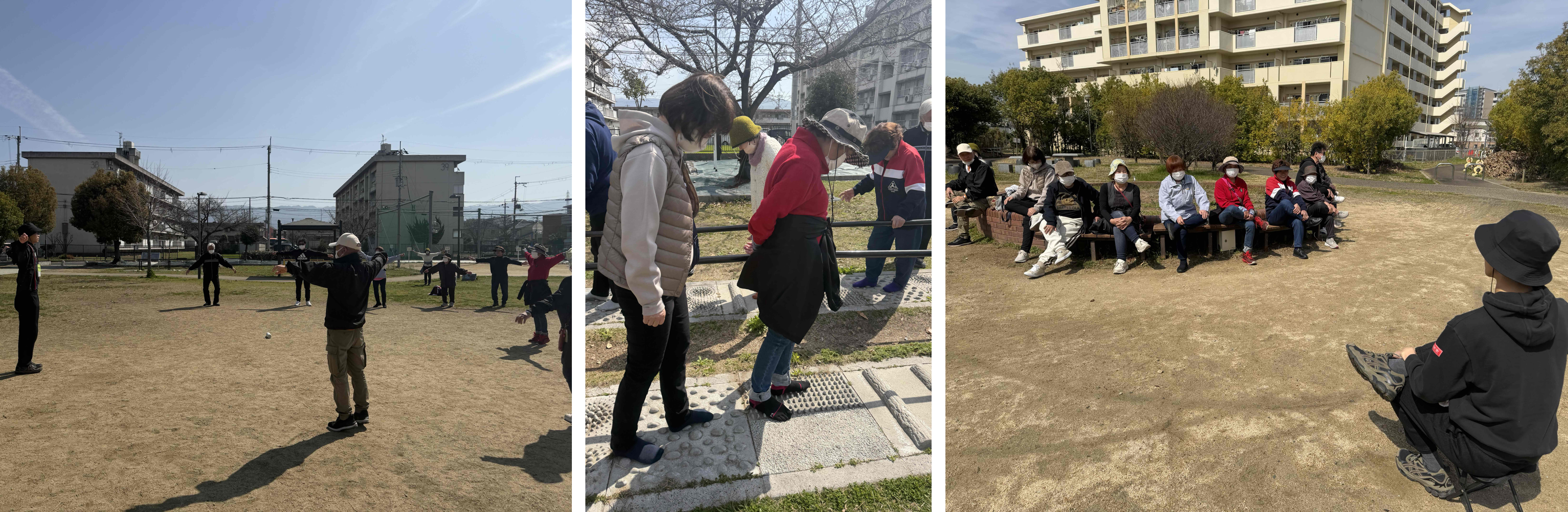 3月24日西郡地区公園てくてく健康づくり教室の様子