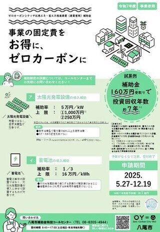 写真:事業者用ちらし表