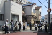 写真：校区内パトロール