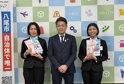 写真：大松市長　イベントでの様子1