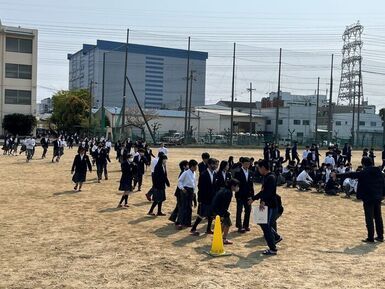 避難中
