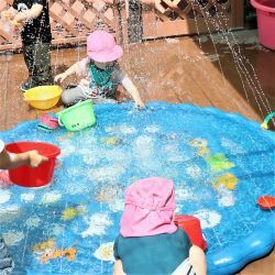 水遊びの写真