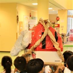 子どもが作った神輿の写真
