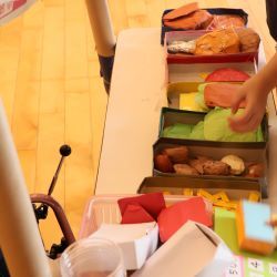 夏祭りハンバーガー屋さんの写真