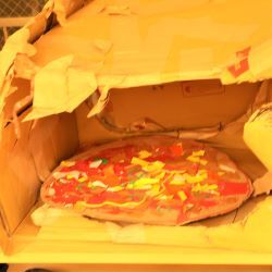 ピザづくりの遊び