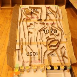 どんぐりを転がす迷路