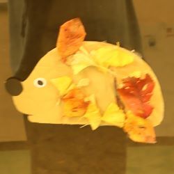 落ち葉のはりねずみ